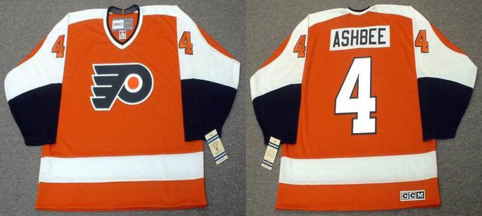 2019 Men Philadelphia Flyers #4 Ashbee Orange CCM NHL jerseys->philadelphia flyers->NHL Jersey